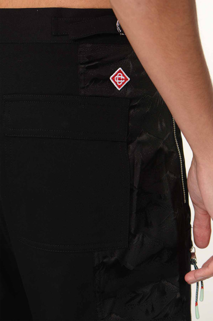 CASABLANCA Nylon Mountain Camo Cargo Trousers Black - 5