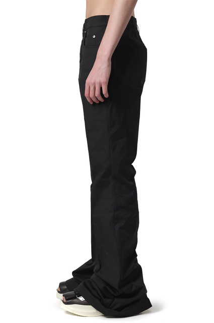 RICK OWENS Temple Bolan Bootcut Trousers Black - 3