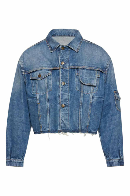 MAISON MARGIELA Cropped Denim Jacket - 3