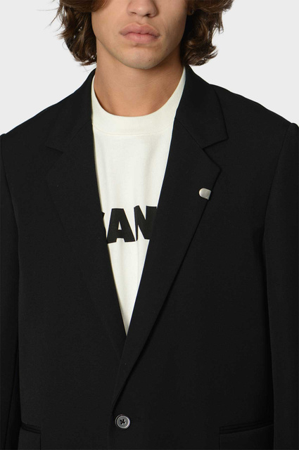 JIL SANDER Single Breasted Blazer Jacket Black - 5