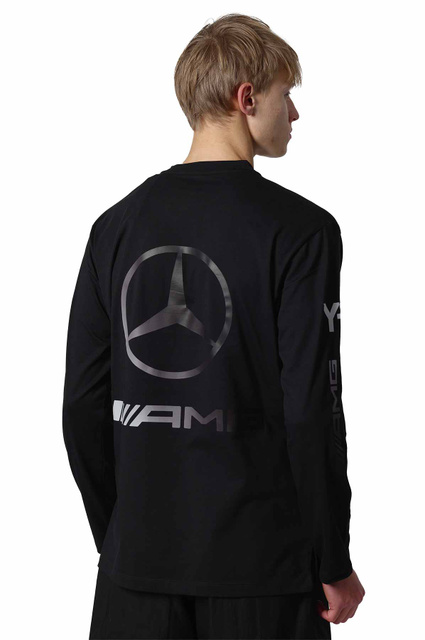 T-shirt Manga Comprida Y-3 x Mercedes AMG Petronas Formula 1 Team Chaos Logo Preto - 1