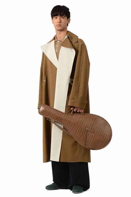 LACOSTE Trench Coat Cookie Brown - 2