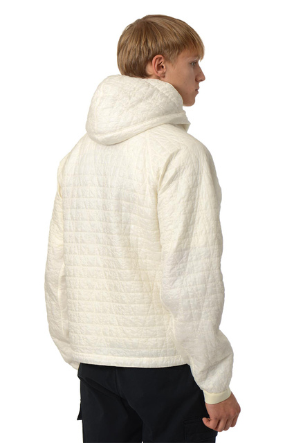 STONE ISLAND 4100023 QUILTED-TC Jacket Ivory - 3