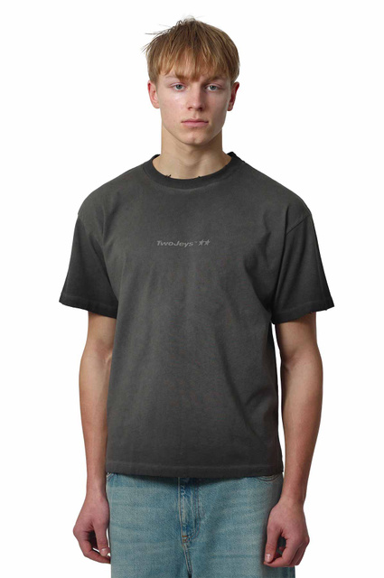 TWOJEYS Washed Black T-Shirt - 1