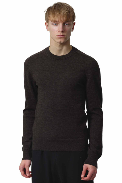 MAISON MARGIELA Elbow Patch Wool Sweater Brown - 1