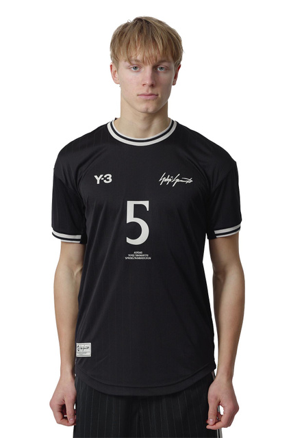 Y-3 Elite 5 Short Sleeve Football T-shirt Black  - 1