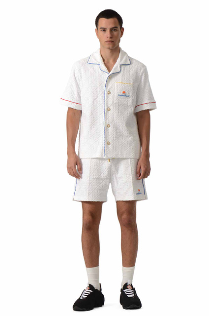 CASABLANCA Monogram Towelling Shorts White - 2