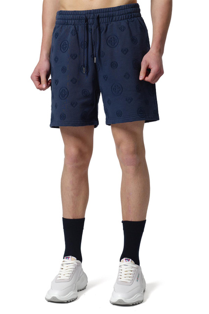 CASABLANCA Monogram Sweatshort Navy  - 1