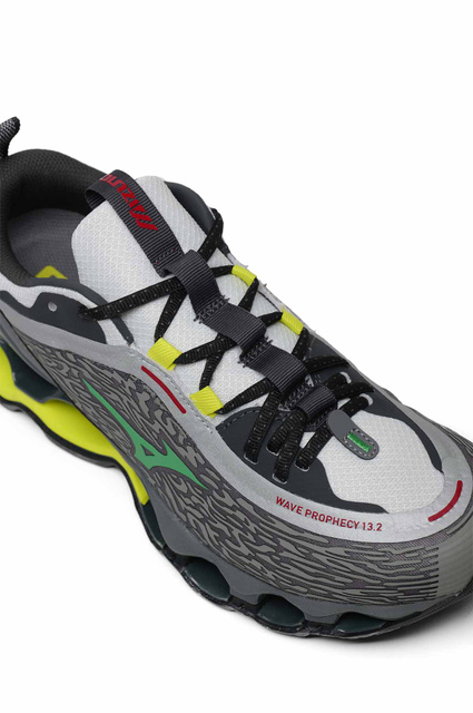 MIZUNO Wave Prophecy 13.2 Sneakers Dark Gray/Fluo Yellow - 4