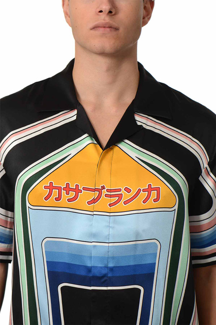 CASABLANCA Graphic Mountain Silk Shirt - 4
