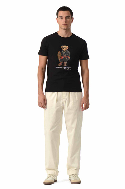 POLO RALPH LAUREN Custom Slim Fit Polo Bear Jersey T-Shirt Black - 2