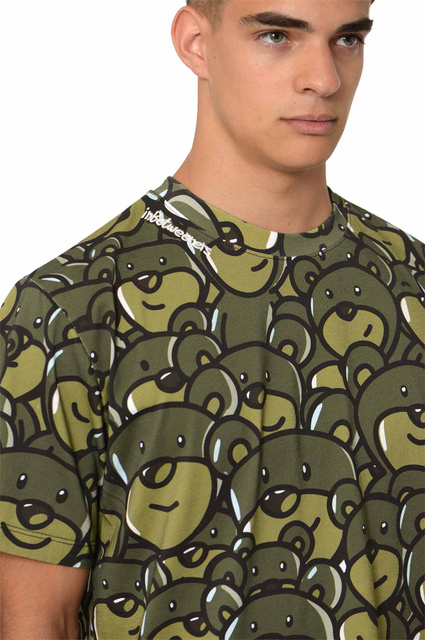 T-shirt INBETWEENERS Camou Bear OG Verde - 4