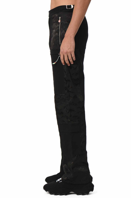 CASABLANCA Nylon Mountain Camo Cargo Trousers Black - 3