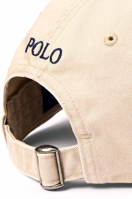 POLO RALPH LAUREN Cotton Chino Baseball Cap Nubuck/Relay Blue - 3