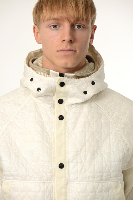 STONE ISLAND 4100023 QUILTED-TC Jacket Ivory - 5