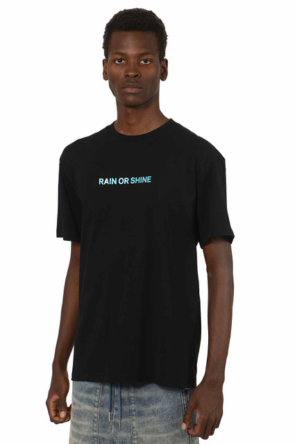 WRONG WEATHER Rain Or Shine T-shirt Black/Turquoise - 3