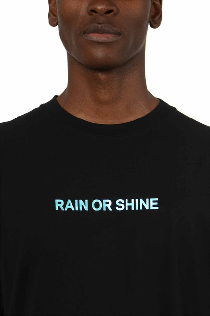 WRONG WEATHER Rain Or Shine T-shirt Black/Turquoise - 5
