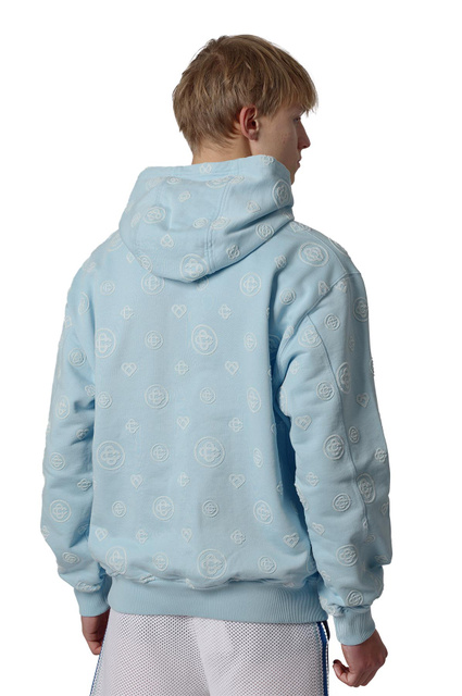 CASABLANCA Monogram Hoodie Cerulean Blue - 3