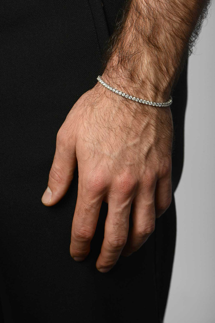 HATTON LABS White Tennis Bracelet - 2