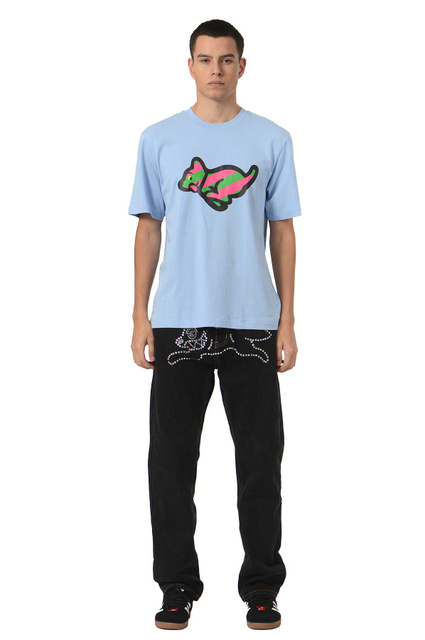 ICECREAM Running Puppy T-shirt Light Blue - 2