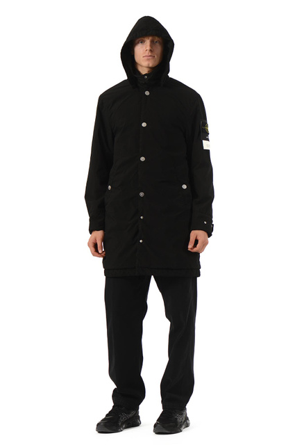 STONE ISLAND 7100004 POLY-TC Long Coat Black - 5