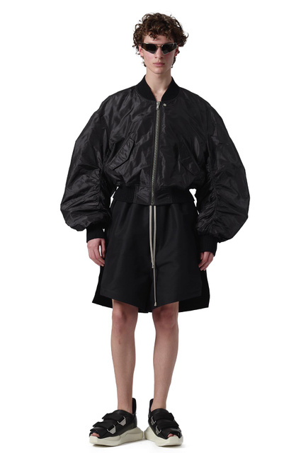 RICK OWENS Casaco "Flight Bomber" Temple Secchia Preto - 2