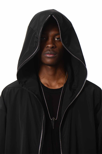 RICK OWENS Hollywood Hooded Gimp Coat - 4