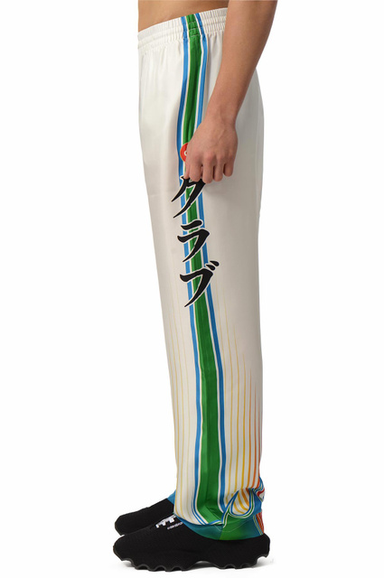 CASABLANCA Bosozoku Silk Trousers White - 3