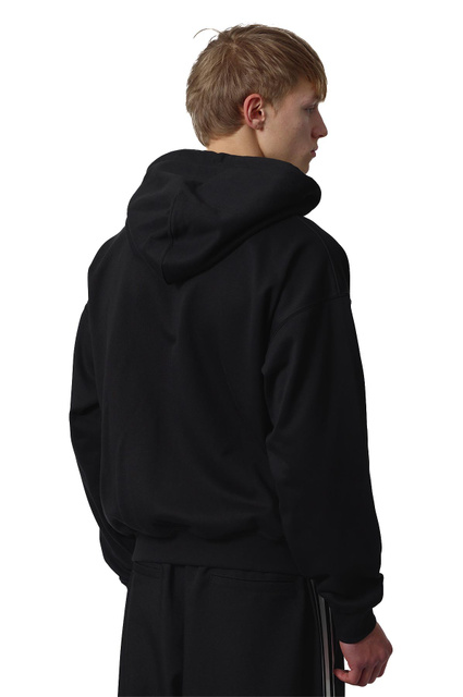 Y-3 Brushed Fleece Hooded Zip Jacket Black - 3