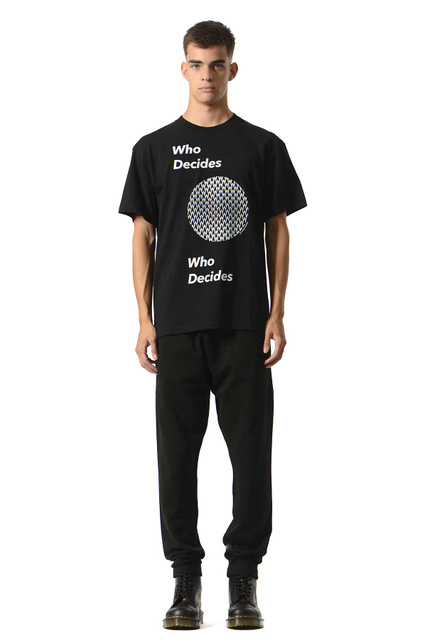 WRONG WEATHER Capsule Collection Who Decides T-shirt Black - 2