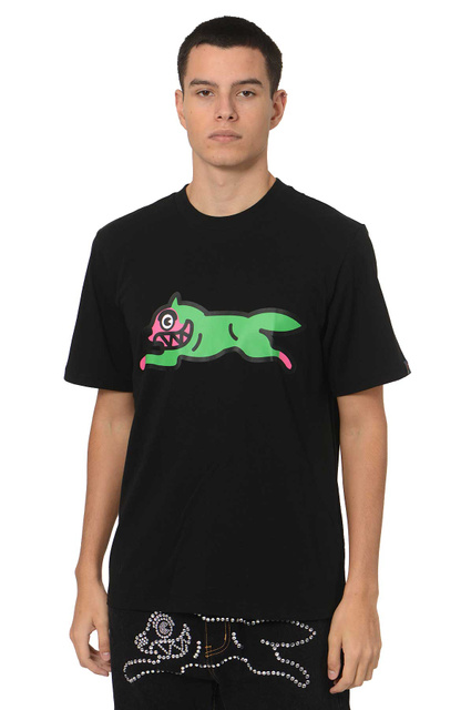ICECREAM Running Dog T-shirt Black - 1