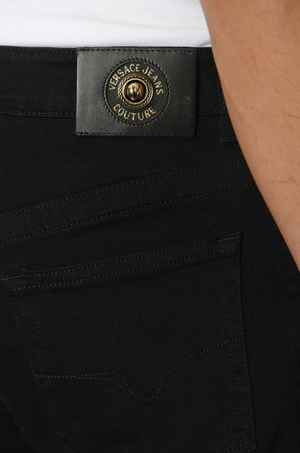 VERSACE JEANS COUTURE Elastic Waistband Black Jeans  - 4