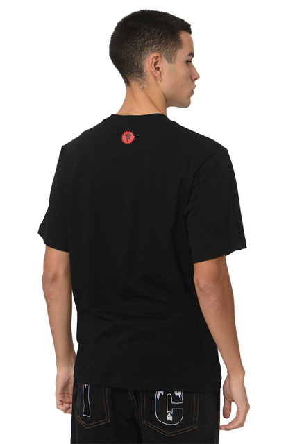 T-shirt ICECREAM Rhinestone Cones & Bones Preto - 3