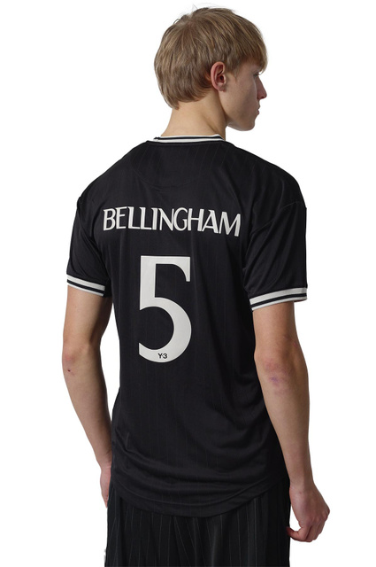 Y-3 Elite 5 Short Sleeve Football T-shirt Black  - 3