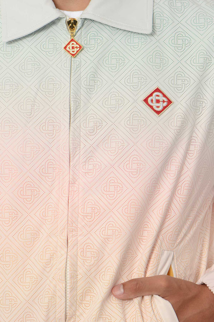 CASABLANCA Gradient Laser Detail Track Jacket - 4