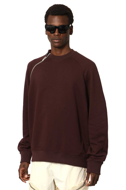 HELIOT EMIL Sequence Sweatshirt Dark Aubergine - 1