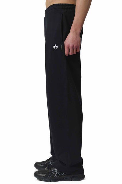 MARINE SERRE Moon Logo Fleece Joggers Black - 3
