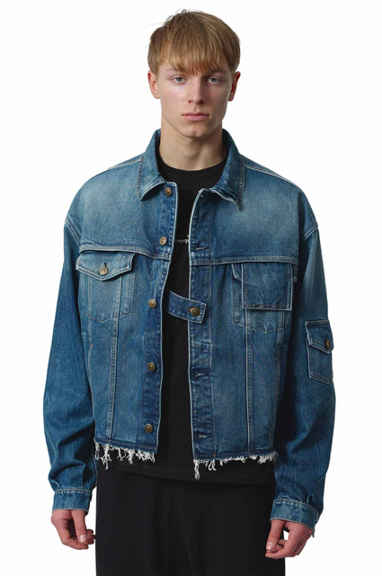 MAISON MARGIELA Cropped Denim Jacket - 1