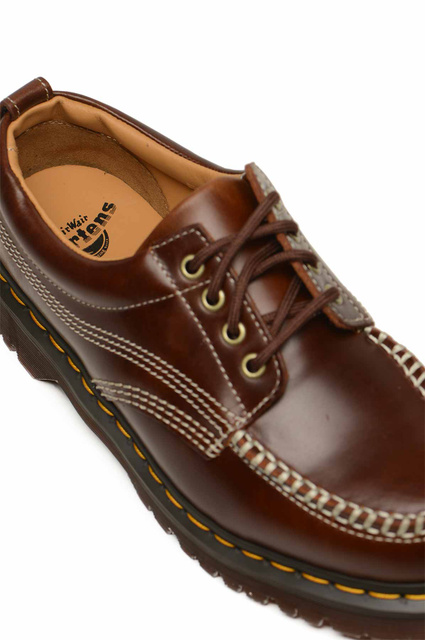 DR. MARTENS Lowell Leather Shoes Brown - 4