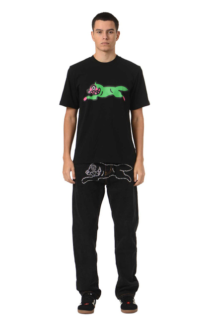 ICECREAM Running Dog T-shirt Black - 2