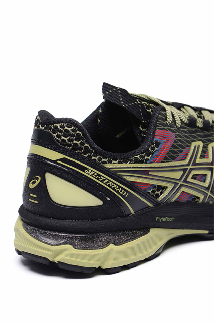 ASICS US4-S GEL-TERRAIN Black/Neon Lime Sneakers - 4