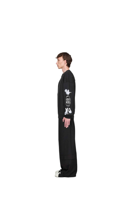 Camisola de malha gráfica Y-3 Preto - 4