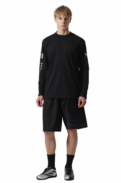 T-shirt Manga Comprida Y-3 x Mercedes AMG Petronas Formula 1 Team Chaos Logo Preto - 2
