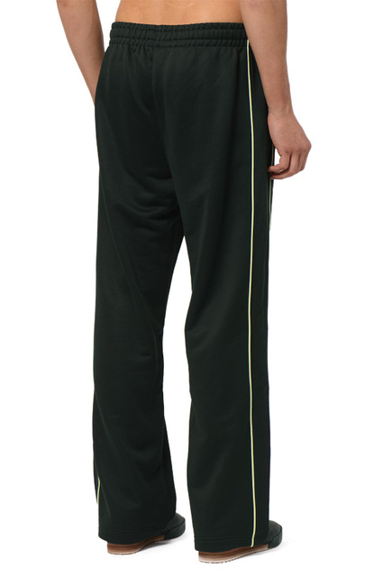 LACOSTE Loose Fit Satin Sweatpants Green - 4