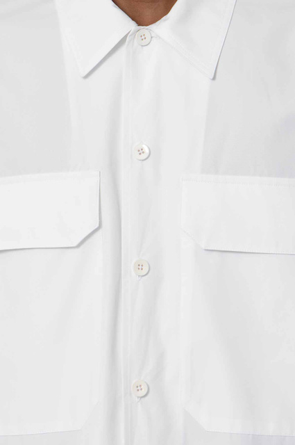 JIL SANDER Chest Pocket Poplin Shirt White  - 4