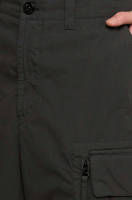 STONE ISLAND L100l08 Stretch Cotton Tela 'Paracadute' Shorts Lead Grey - 3