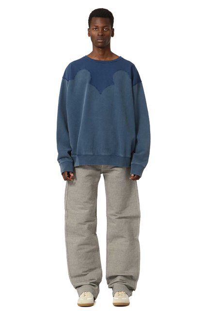 MAISON MARGIELA Western Yoke Sweatshirt Indigo Blue - 2