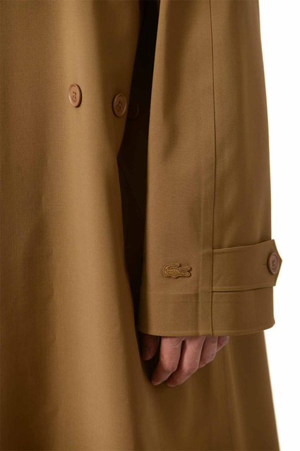 LACOSTE Trench Coat Cookie Brown - 7
