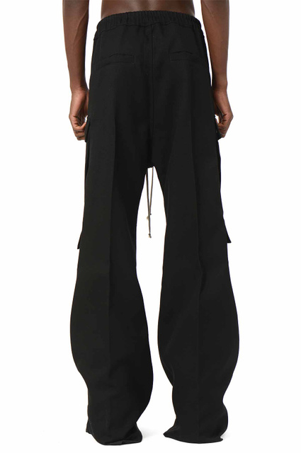 RICK OWENS Concordians Runway Cargobelas Trousers Black - 4