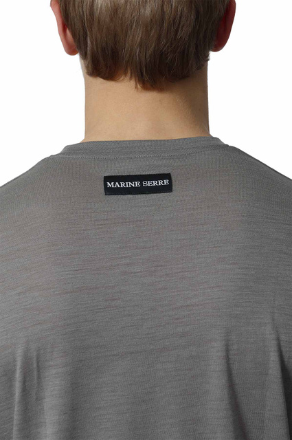 MARINE SERRE Merino Jersey Three T-shirt Set Grey/Red/Black - 14